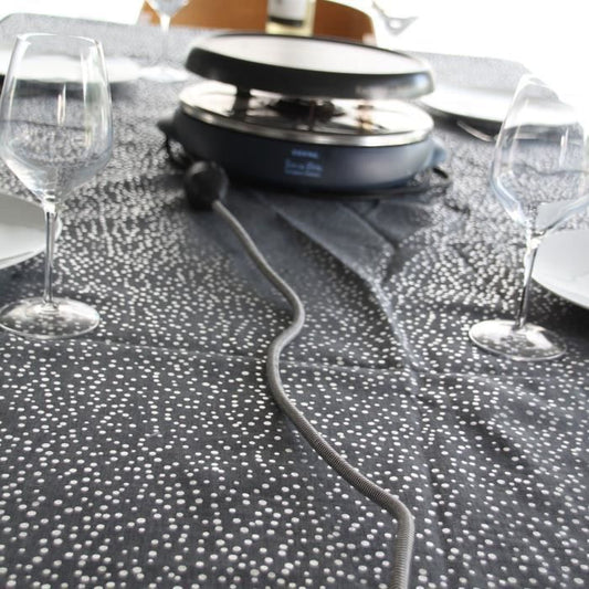 Chacon Extending Textile 5m 3x1.5m2 Textile Cable & Black Flat Black/White Sheet
