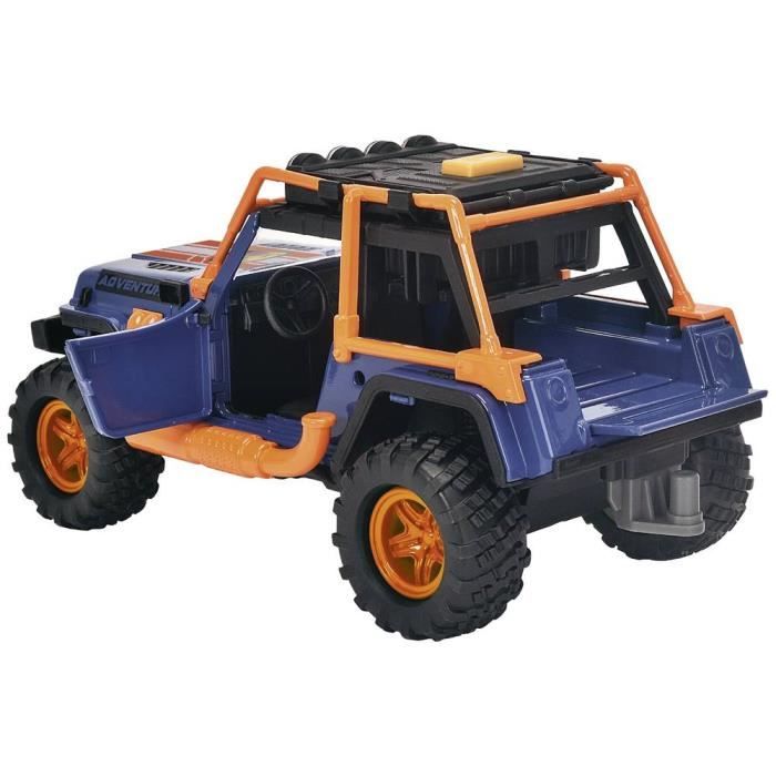 Dinosaur Commander - Dickie - 1 Jeep Wrangler with trailer + 1 action figure + 2 dinosaurs