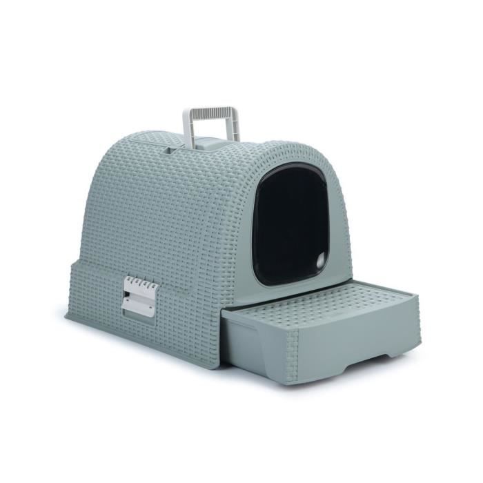 CURVER Maison de toilette - Blue gray - For cats