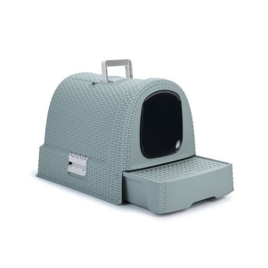 CURVER Maison de toilette - Blue gray - For cats
