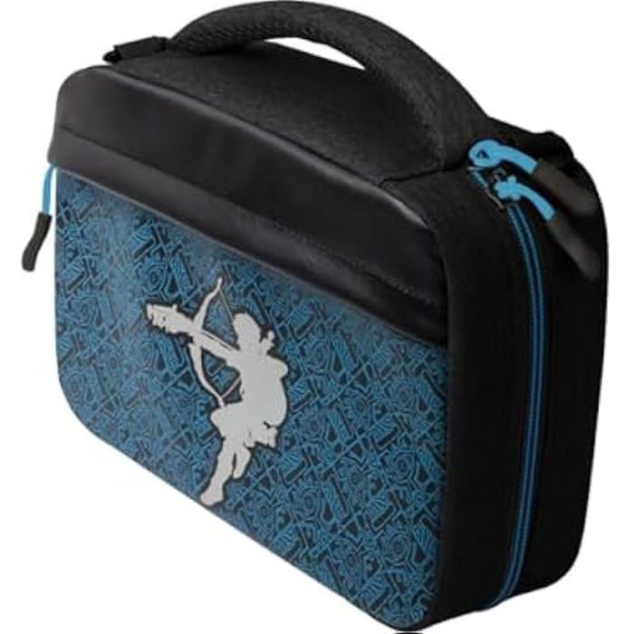 GLOW Sheikah Shoot Nintendo Switch Messenger Case - Storage Pockets - Zelda License
