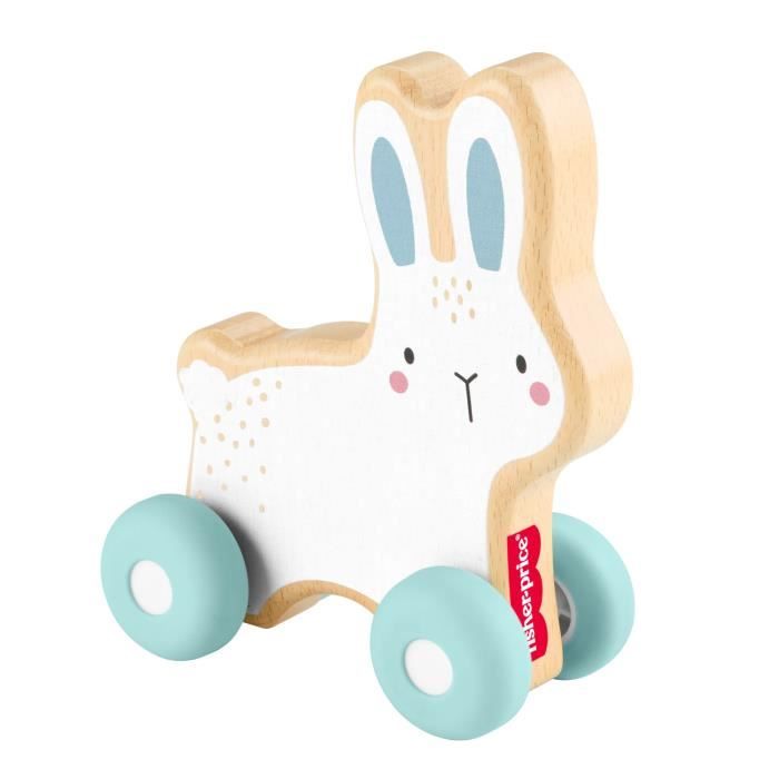 WOODEN PUSH-AROUND RABBIT
