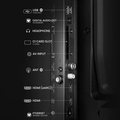 LED TV - HISENSE - 40A4N - 40 (100 cm) - Ultra thin edges - Full HD (1920x1080) - Smart TV - 2xHDMI