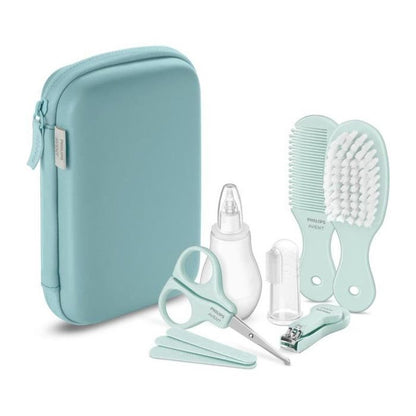 Philips Avent Baby Care Kit, Nail Clippers, Scissors, 3 Files, Comb, Hairbrush, Nasal Aspirator and Toothbrush
