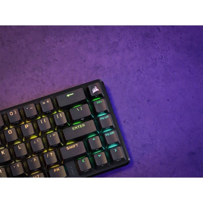 Optical and mechanical gaming keyboard - CORSAIR - K65 PRO MINI - RGB LED backlight - CORSAIR OPX switches - Black