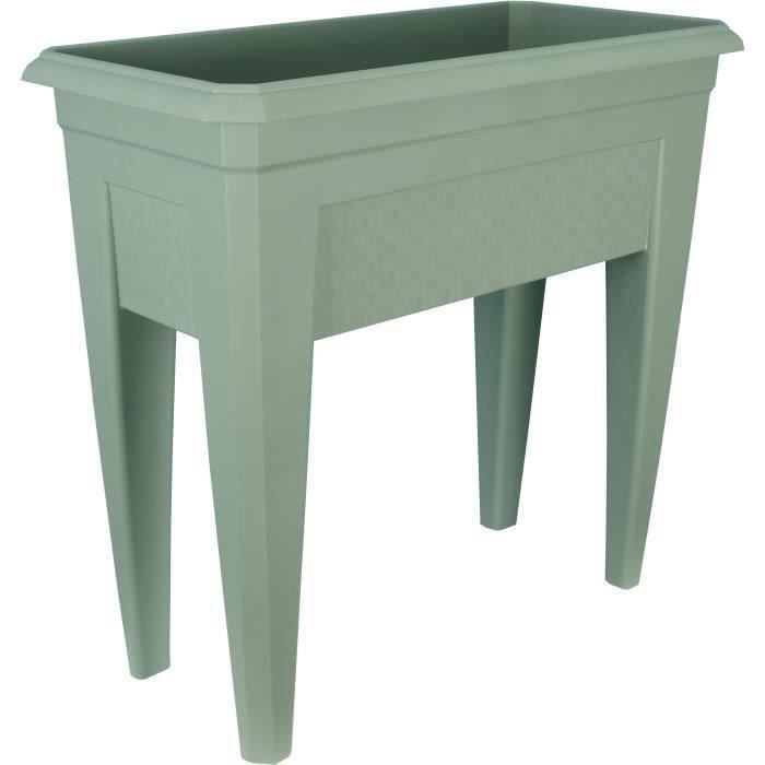 Izigarden flower bin 60 cm - 50% recycled - Green clay