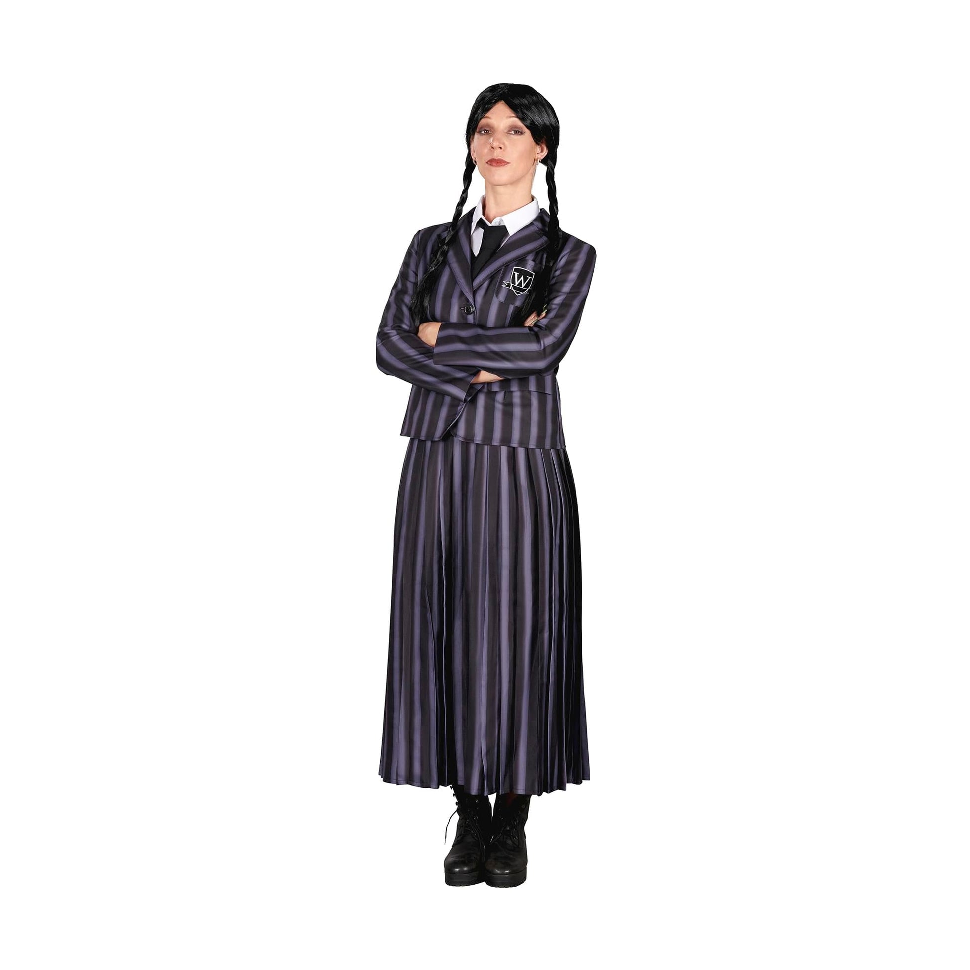 Gothic Girl School Uniform Adult Costume | X-Small