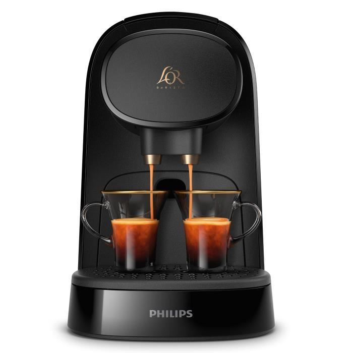Coffee machine with double espresso capsules philips l'or barista lm8012/60 - black piano