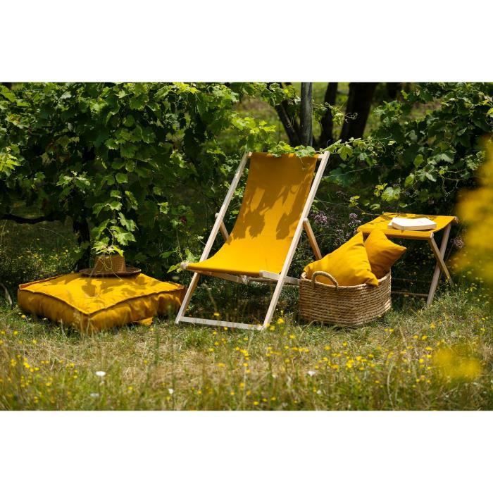 Stapled deck chair - PRIVATE GARDEN - Cumin - F100