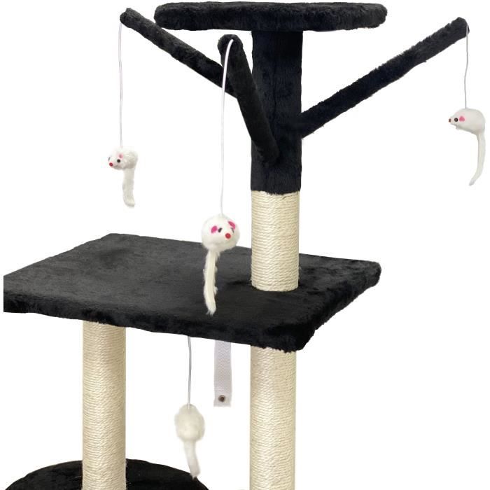 Jipsy - Cat tree - 79 x 34 x 138 cm - Black
