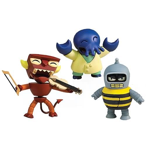 Futurama Collectible Tineez Figure 3 Pack Box Set Version 1.2