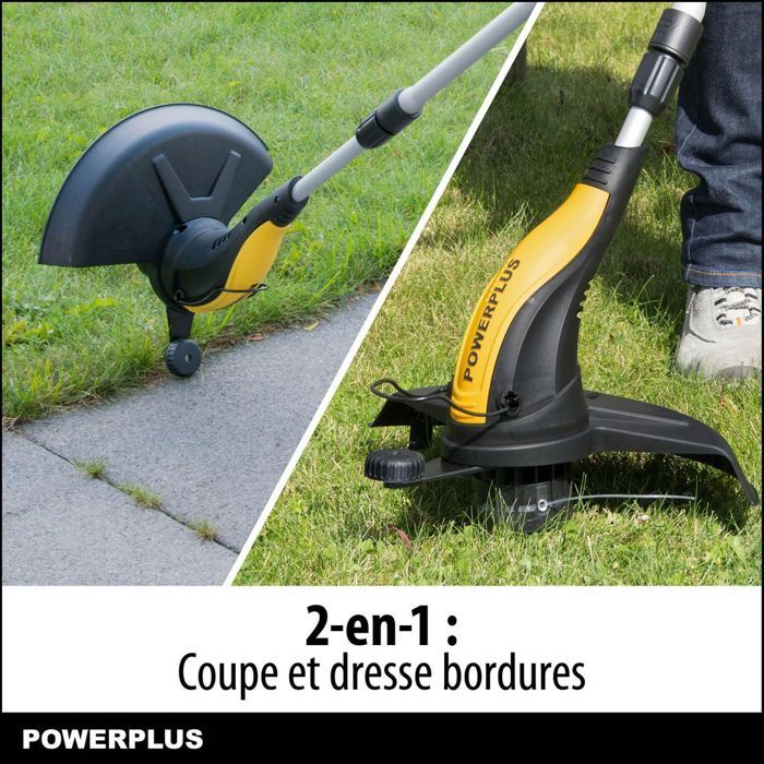 PowerPlus Electric-Bordure-Bordure Powxg30033-500 W, 320 mm Ø, Tooling, Herb Cut & Borders Cut for your Garden