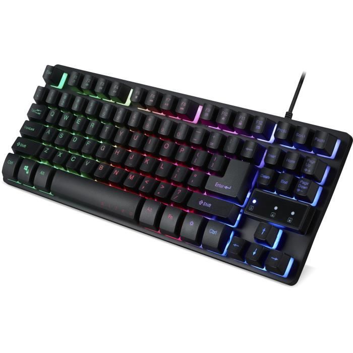 Gaming Keyboard - Membrane - ACER - GP.KBD11.01W - AZERTY - RGB Backlighting