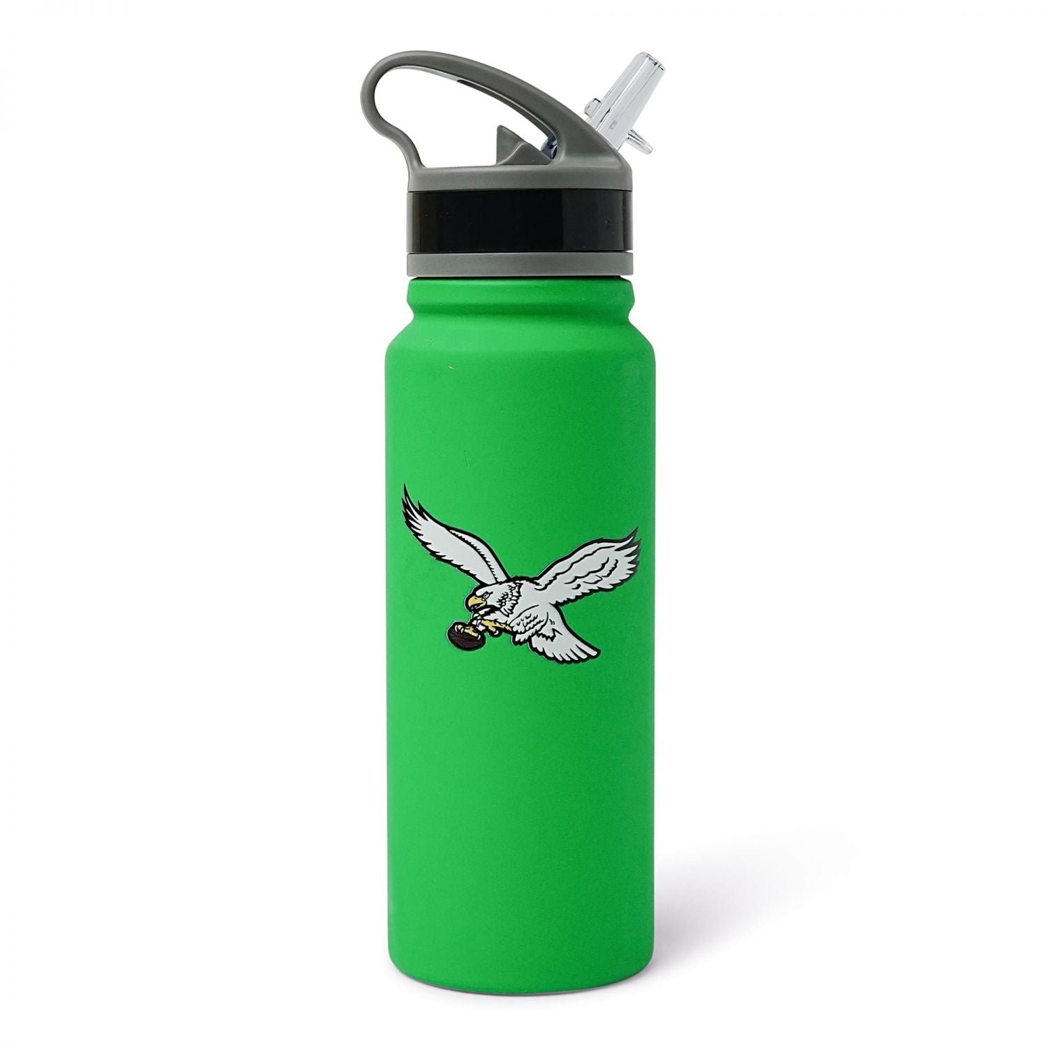 Philadelphia Eagles Logo 25-Ounce Stainless Steel Flip-Top NFL Water Bottle