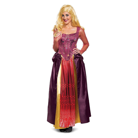 Disney Hocus Pocus Sarah Deluxe Adult Costume | Medium (8-10)