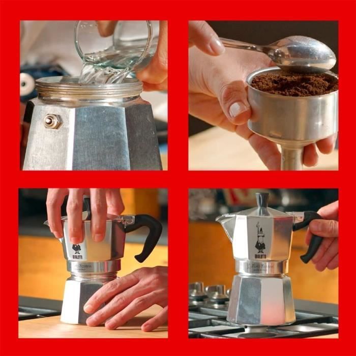 Italian coffee maker Bialetti - Moka Express - Aluminum - 4 cups