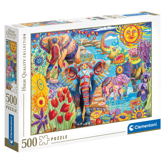 Elephants Carnival puzzle 500pcs