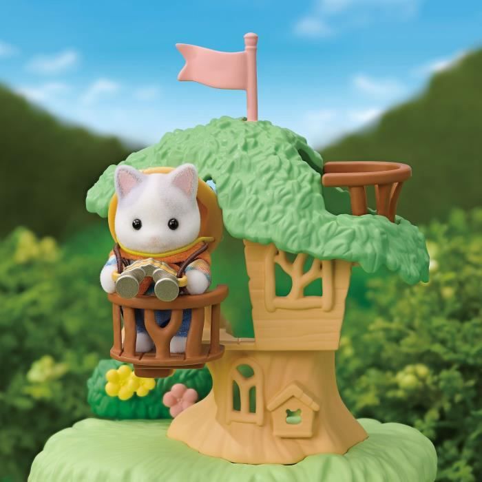 Action Figures - SYLVANIAN FAMILIES - Son and Baby Cat Latte - Secret Forest Adventure