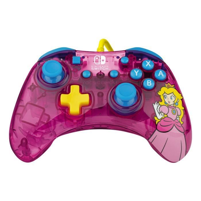 Gamepad - Nintendo Switch - Peach Rock candy - Wired - PDP - Pink
