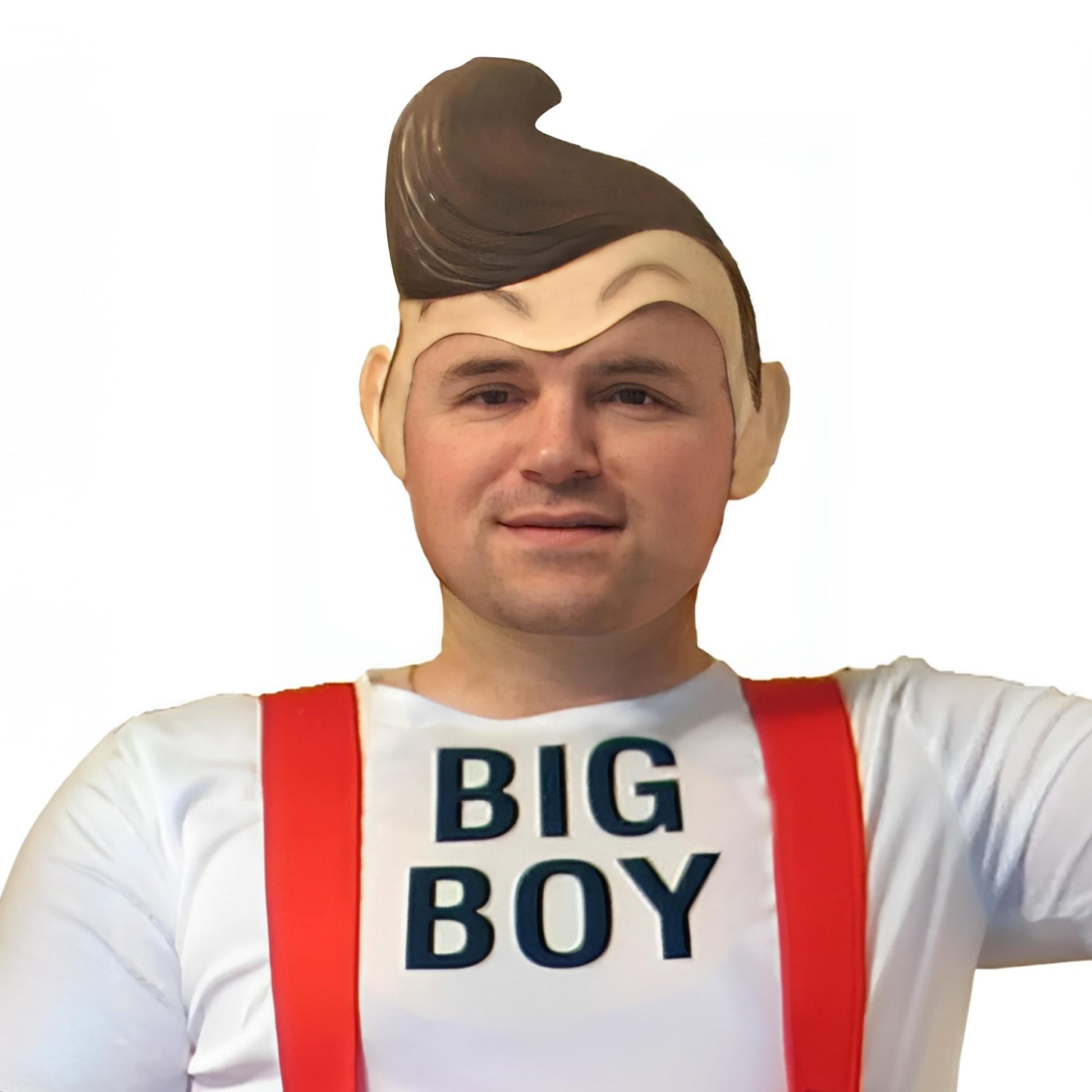 Big Boy Deluxe Adult Cartoon Latex Costume Wig