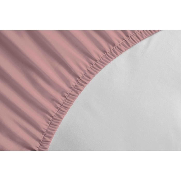 Fitted sheet - LOVELY HOME - LH71624 - 160x200+35 cm - Pink