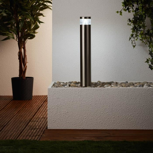 Brilliant - Avon Outdoor Potlet - Steel color - Special/Plastic Steel LED 1x4W