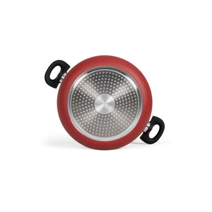 28 cm Dutch oven - LIVOO - MEP151R - Non-stick without PFOA or PFOS - Silicone handles - Suitable for all hobs including induction