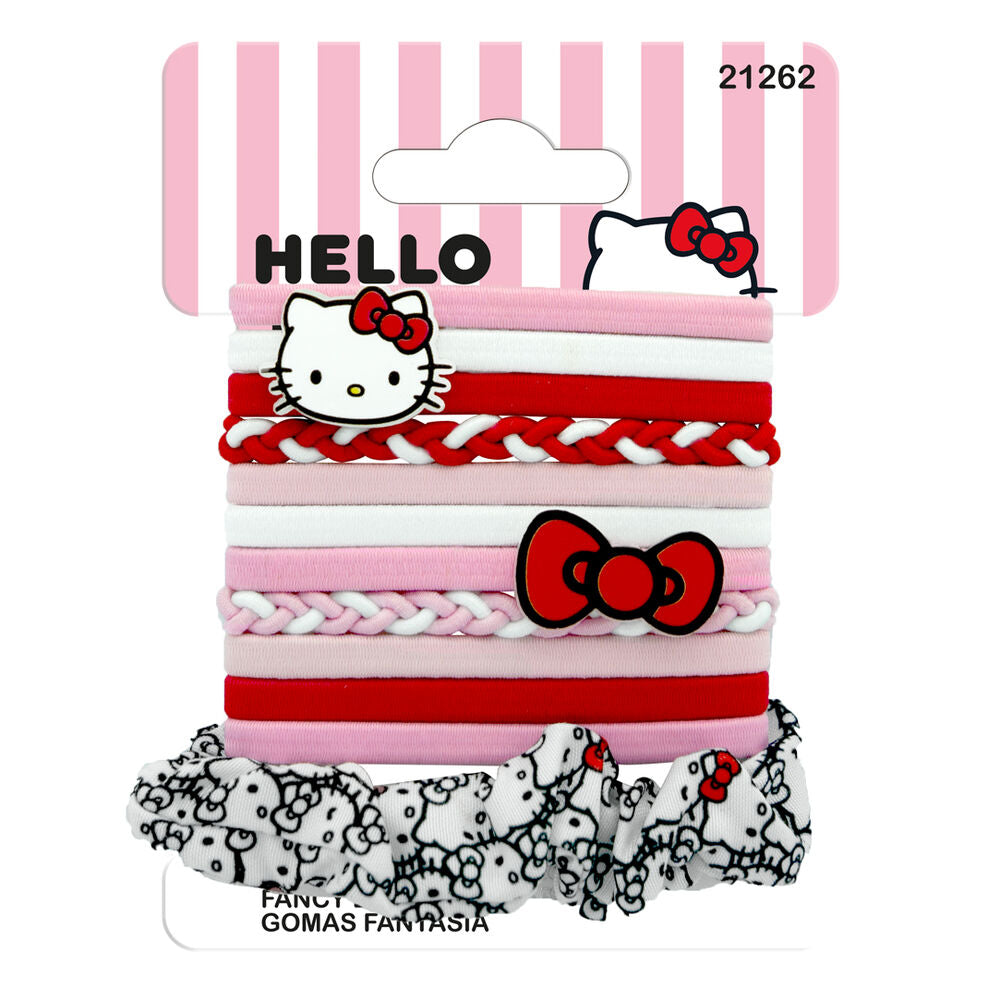 Hello Kitty 12 Hair bands pack