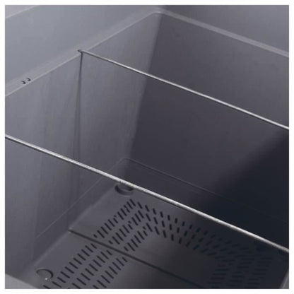 Muret Planter - DEROMA - Cosmo - Ashgrey - With water reserve - Casters - 78 cm