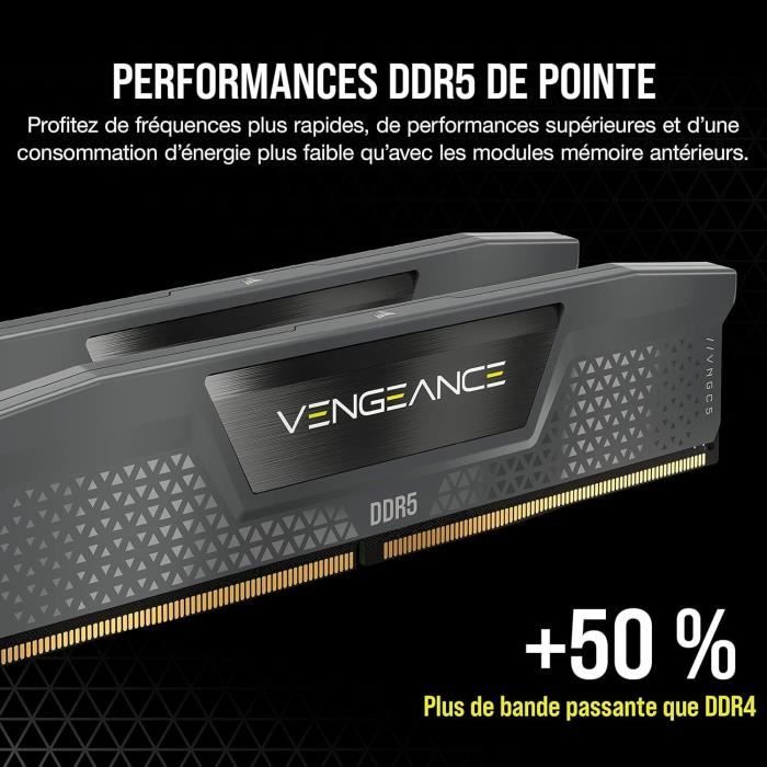 RAM DDR5 - CORSAIR - Vengeance - 64 GB - 6000 MHz - CL40 - Dual Channel