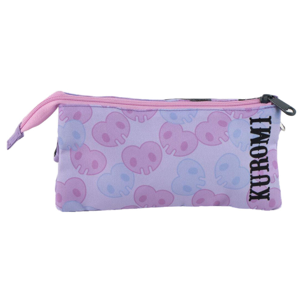 Hello Kitty Kuromi triple pencil case