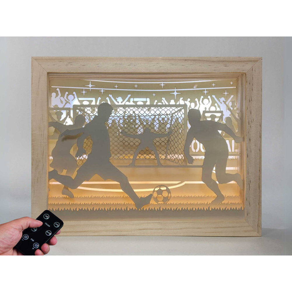 Magical Men's Football wood lamp