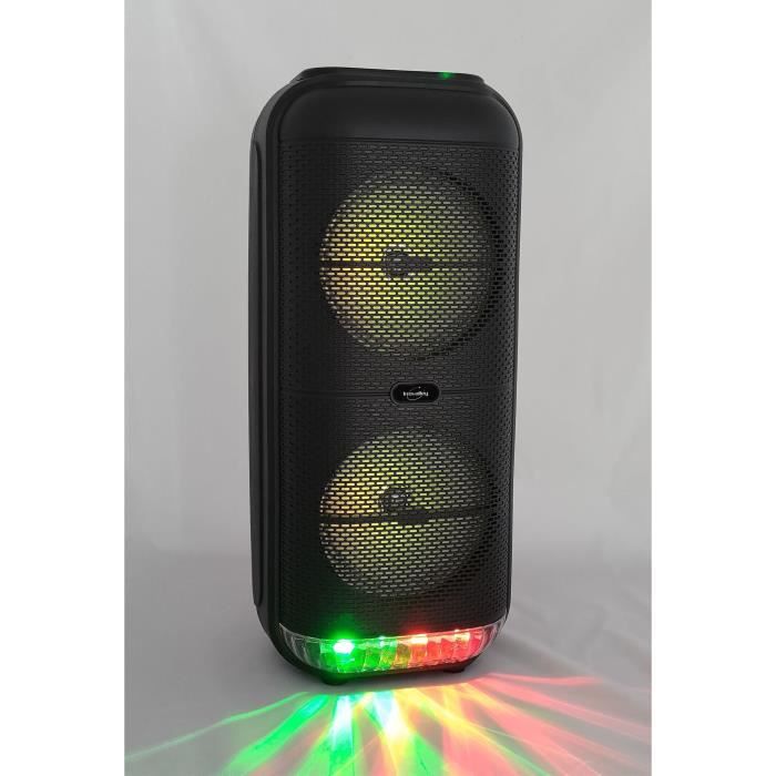 Luminous Karaoke Speaker - INOVALLEY - KA22-BTH - Bluetooth V5.0 - 49 cm - 500 W - Black
