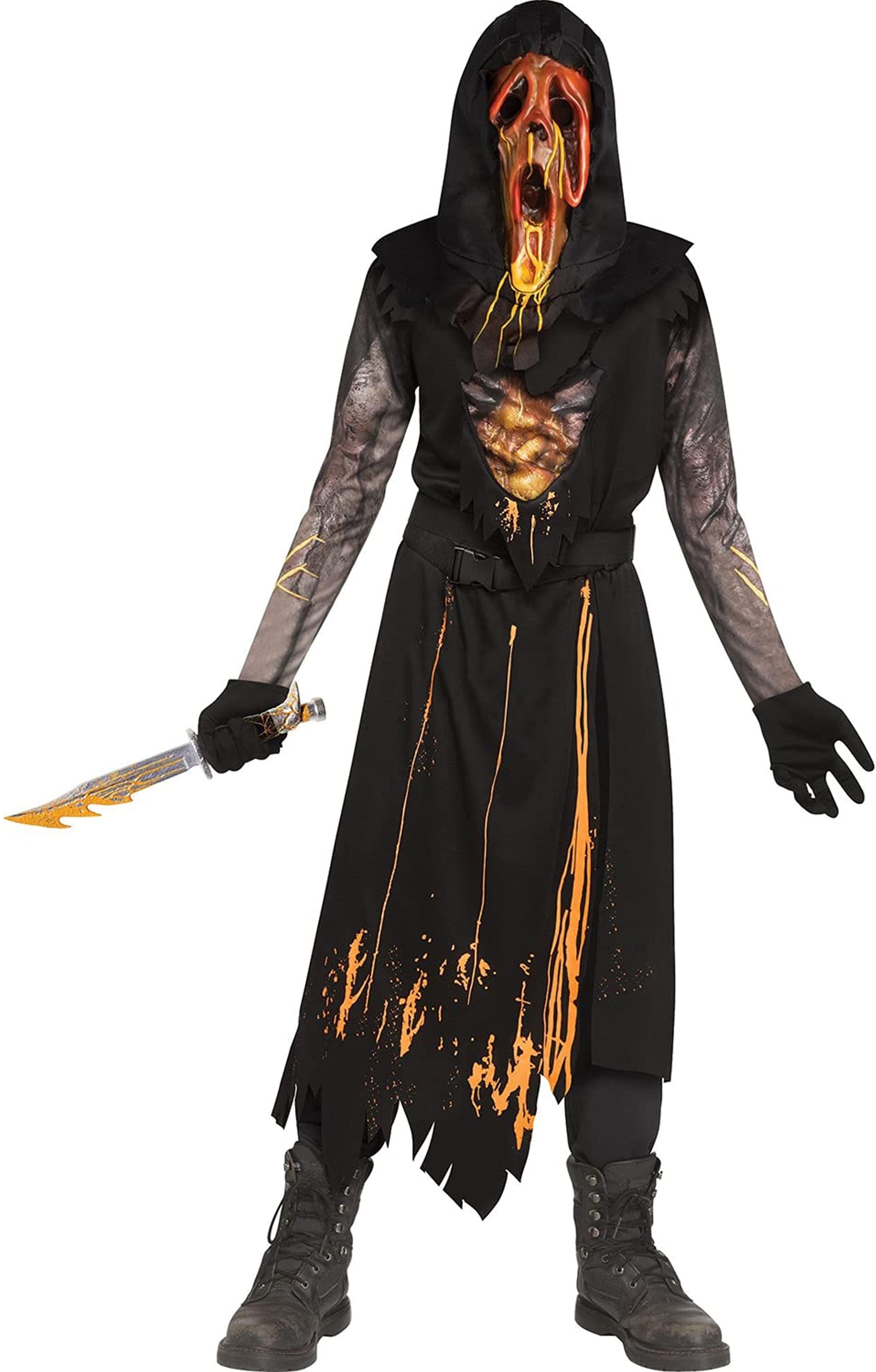 Dead by Daylight Scorched Ghost Face Child Costume | Medium 8/10