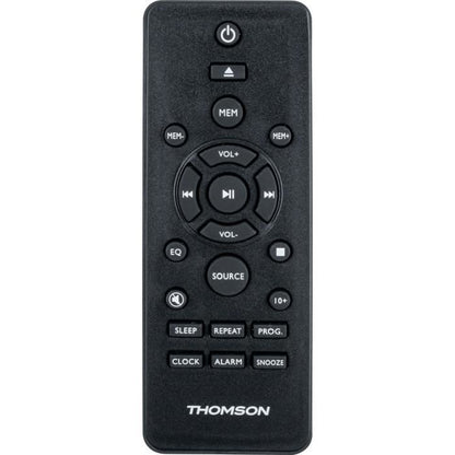 Bluetooth Micro-system - THOMSON - Wood/Black - FM/CD/MP3/USB radio, 20W RMS, FM RDS tuner, Headphone jack, Remote control, 230V power supply