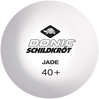 Table tennis balls - SCHILDKRÖT - JADE POLY 40+ - white -144 pcs.