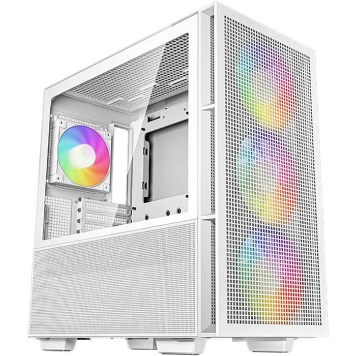 PC case without power supply - DEEPCOOL CH560 (White) - Mid-tower - E-ATX format - A-RGB fans