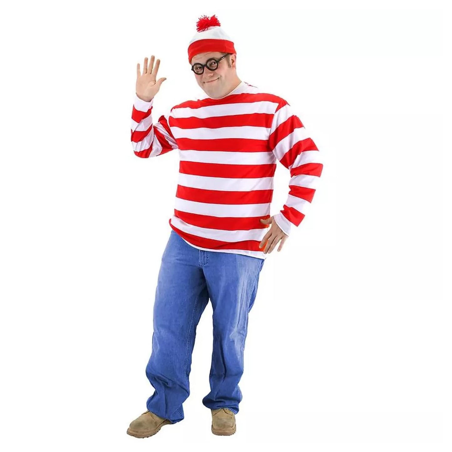 Where's Waldo Adult Plus Costume XXL