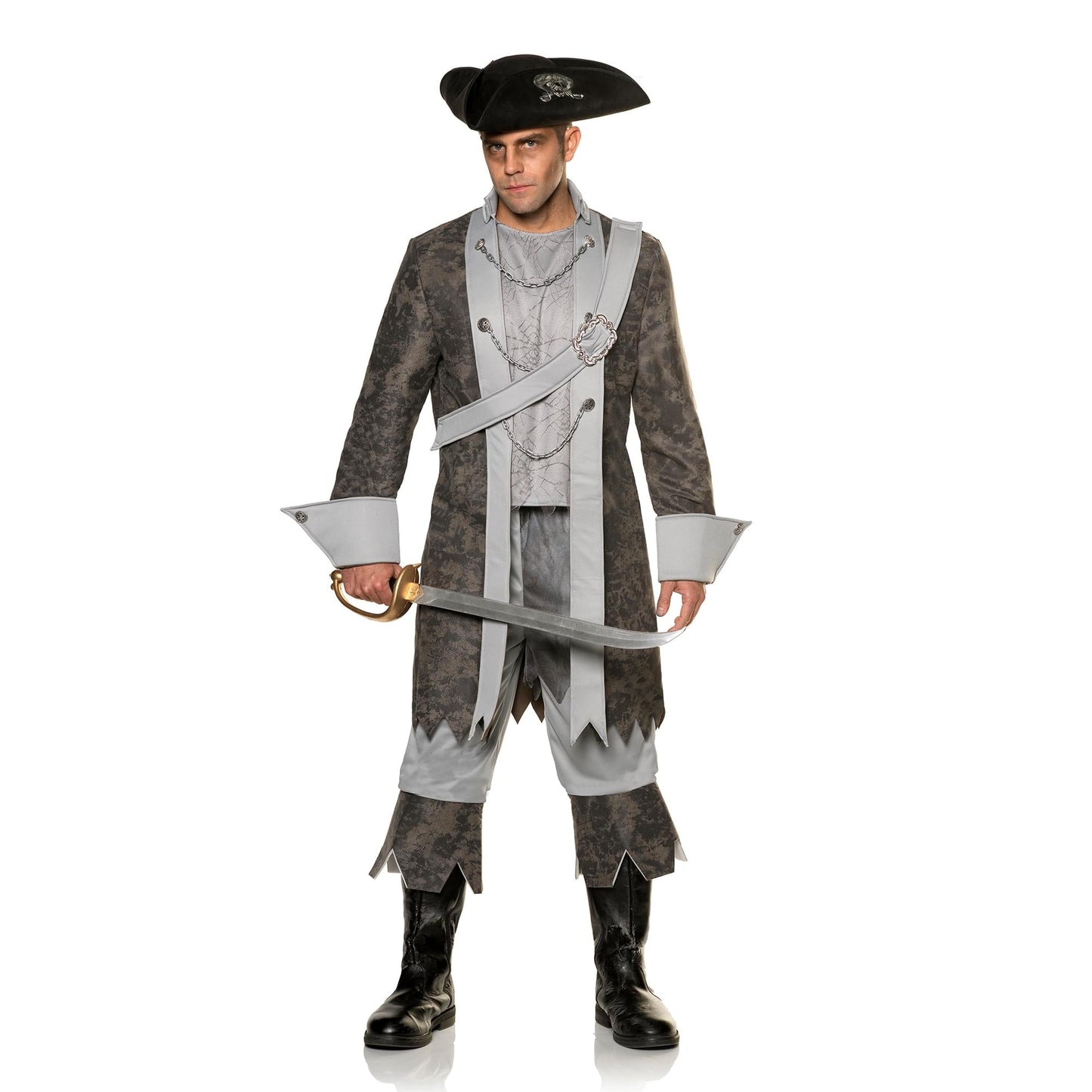 Phantom Ghost Pirate Adult Costume | XXL