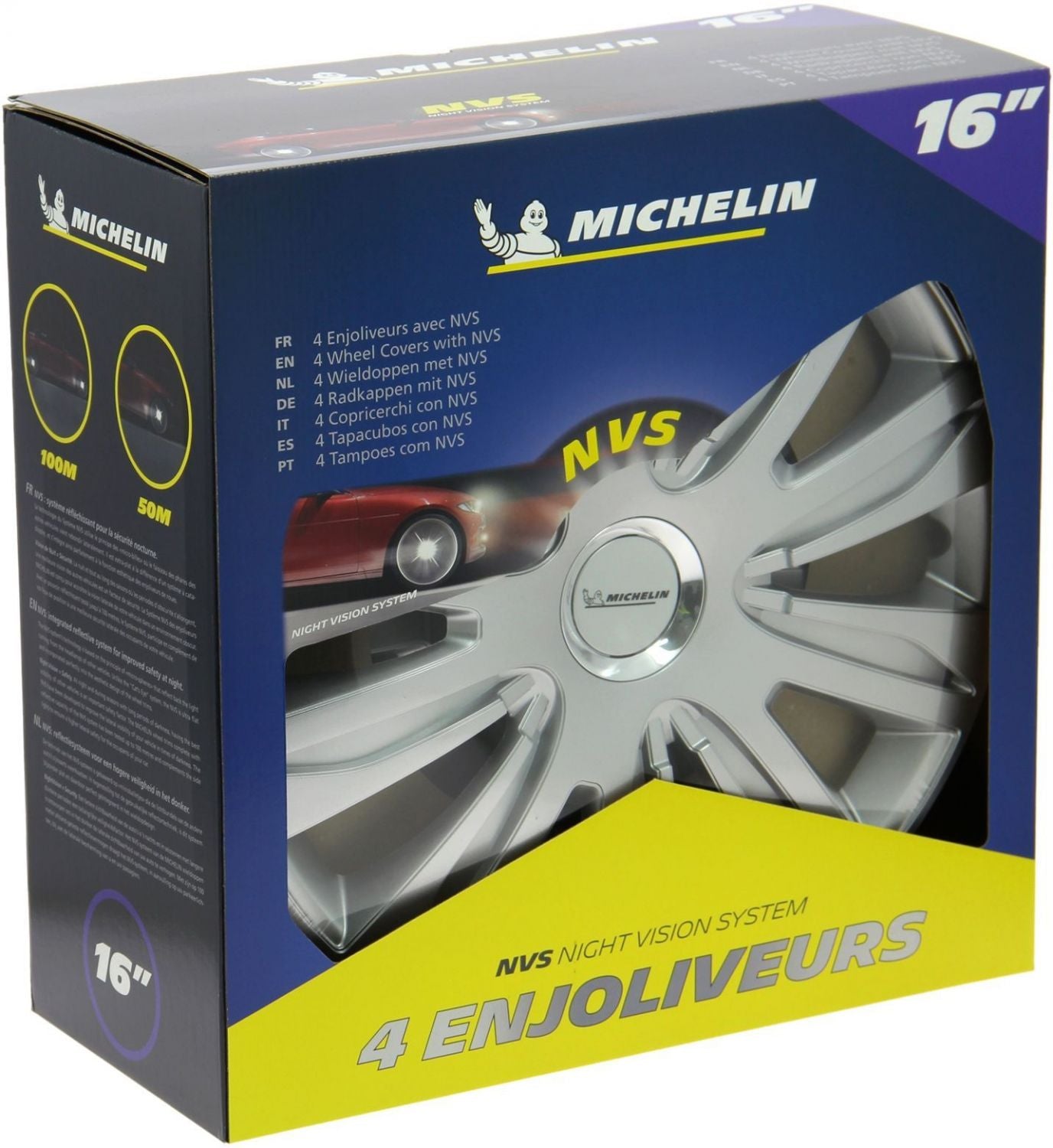 MICHELIN 4 wheel trims 16 Chromed NVS42