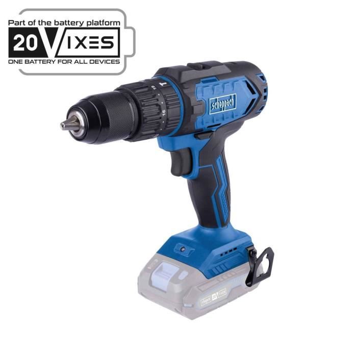 Impact drill - SCHEPPACH - 20V IXES - Torque 45 Nm - 13mm chuck - without battery or charger - C-CD45-X