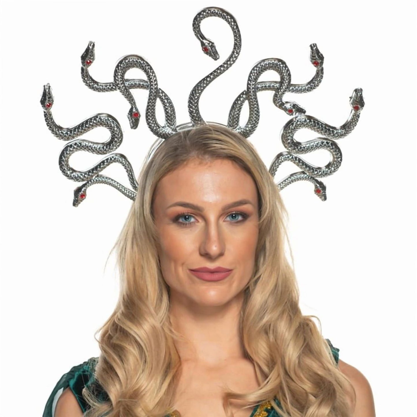 Medusa Silver Snakes Adult Costume Headpiece