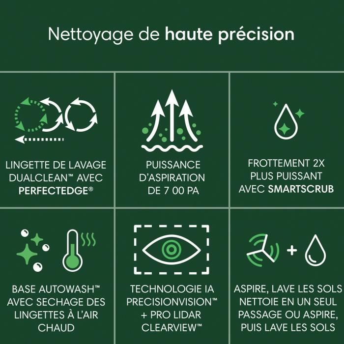 iRobot Roomba Plus 505 Combo + AutoWash - Multifunction Base - Wash and dry with warm air of the wipes - PrecisionVision IA