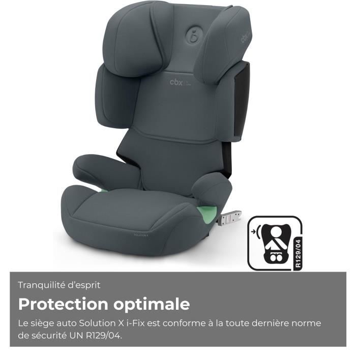 CYBEX Solution X i-Fix Booster Seat - Cobblestone Grey