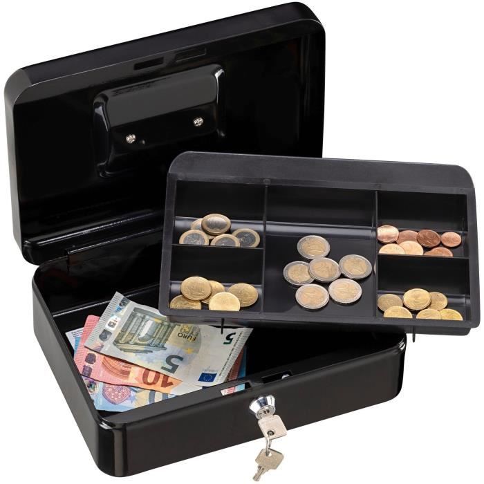 Money box - BURG WACHTER - Money 5025 Black - Key opening, black steel