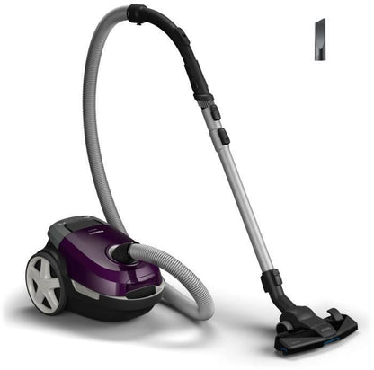Bagged vacuum cleaner - PHILIPS - XD3100/06 - 900 W - 79 dB - Purple