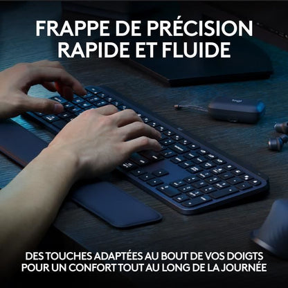 Logitech MX Keys S - keyboard - AZERTY - French - graphite Input device
