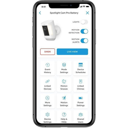 Surveillance Camera - RING - Spotlight Pro Battery - White - EU