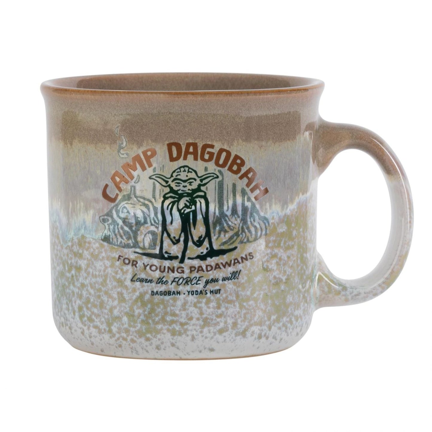 Star Wars Yoda "Camp Dagobah" 20-Ounce Reactive Glaze Ceramic Camper Mug