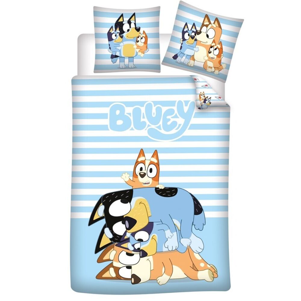 Bluey cotton duvet cover bed 90cm